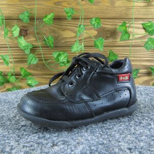 Dogi Boys Sneaker Size T 22 Medium Shoes Black‎ Leather Lace Up